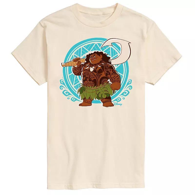 Disney's Moana Men's Maui Pattern Graphic Tee, Size: XL, Blue Product Image