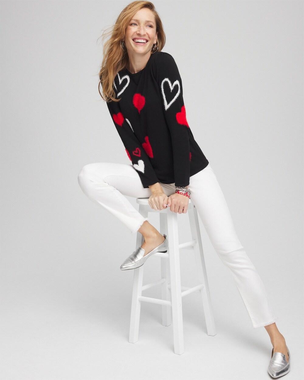 Valentine's Day Hearts Pullover Sweater Product Image