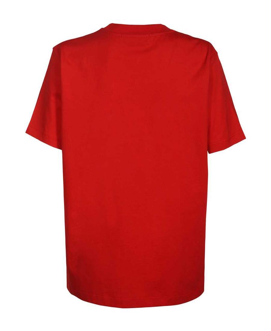 MSGM Logo Short-sleeved T-shirt In Red Product Image