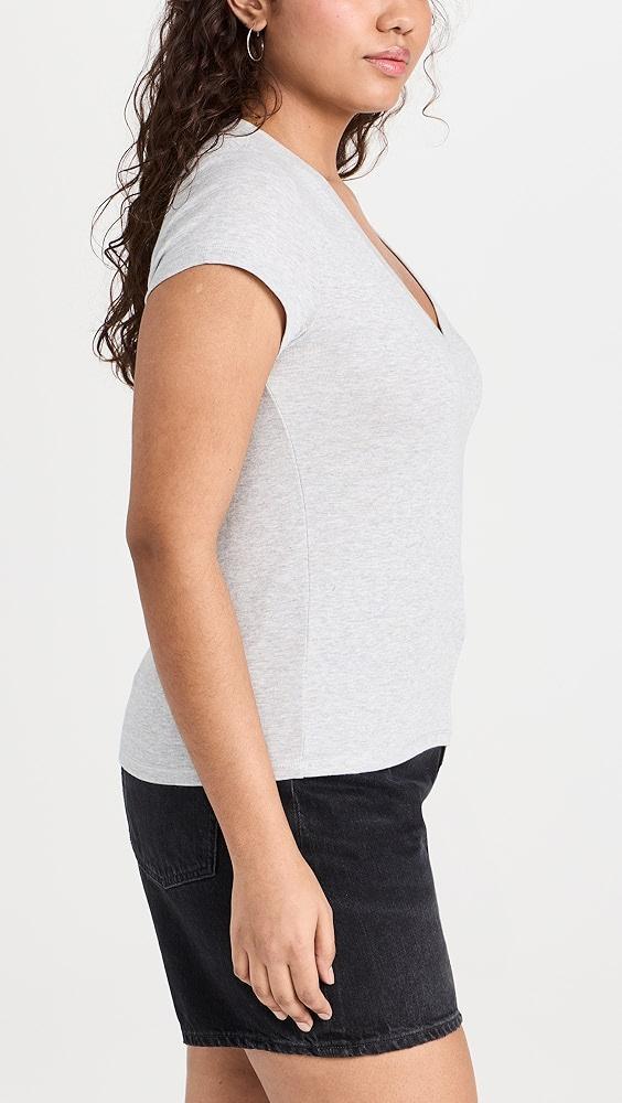 Splendid Faye 1x1 V Neck Tee | Shopbop Product Image