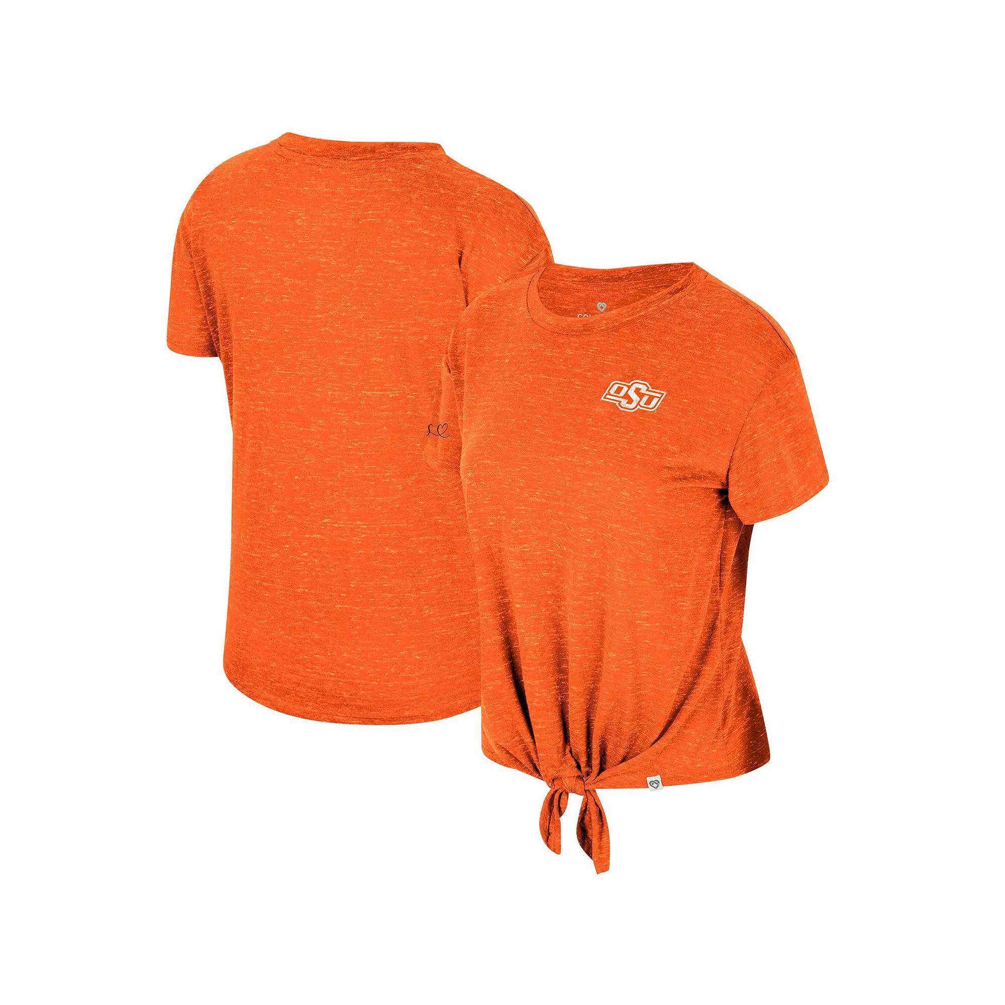 Womens Colosseum Oklahoma State Cowboys Finalists Tie-Front T-Shirt Product Image