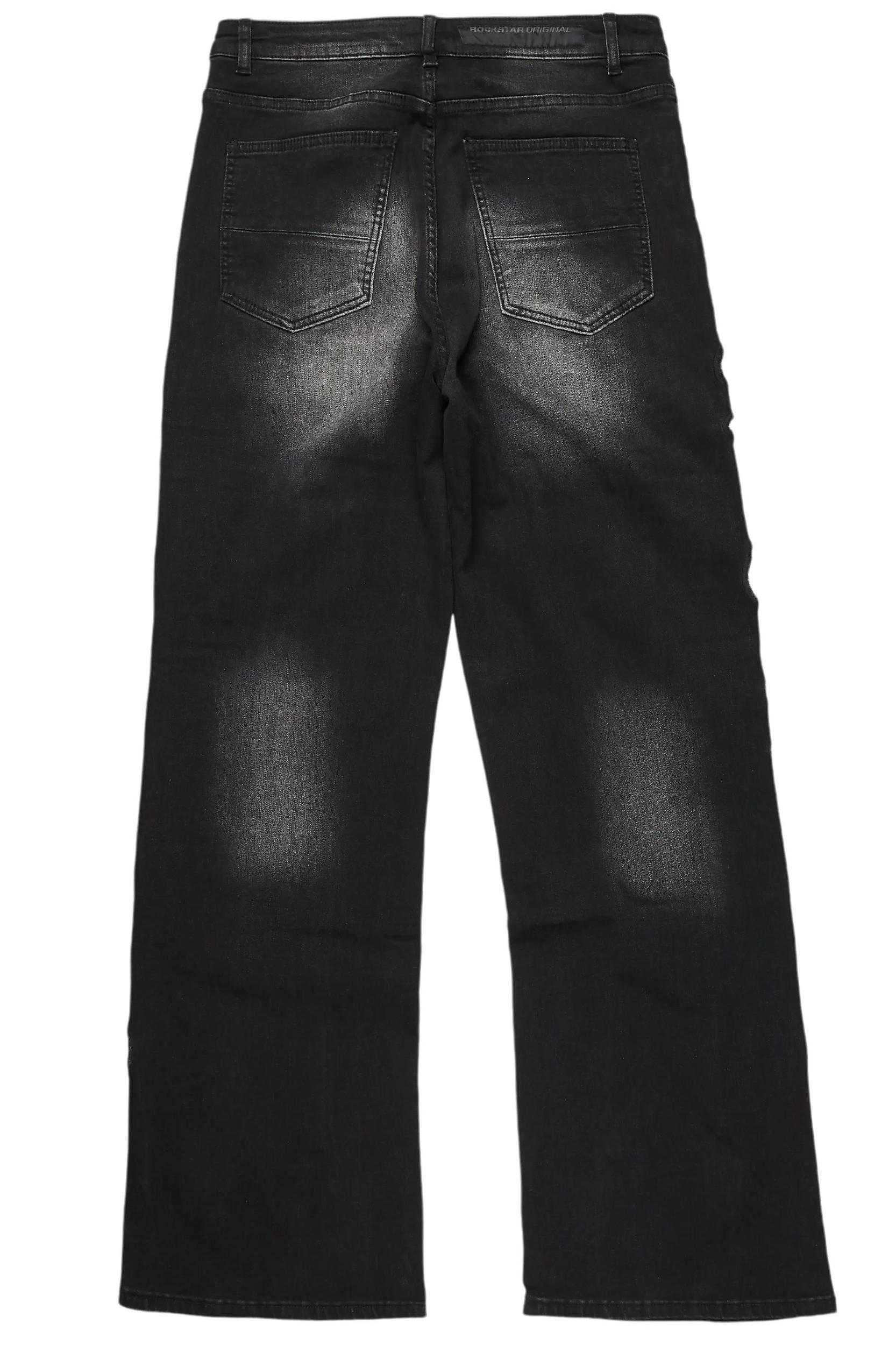 Francis Black Baggy Fit Jean Male Product Image