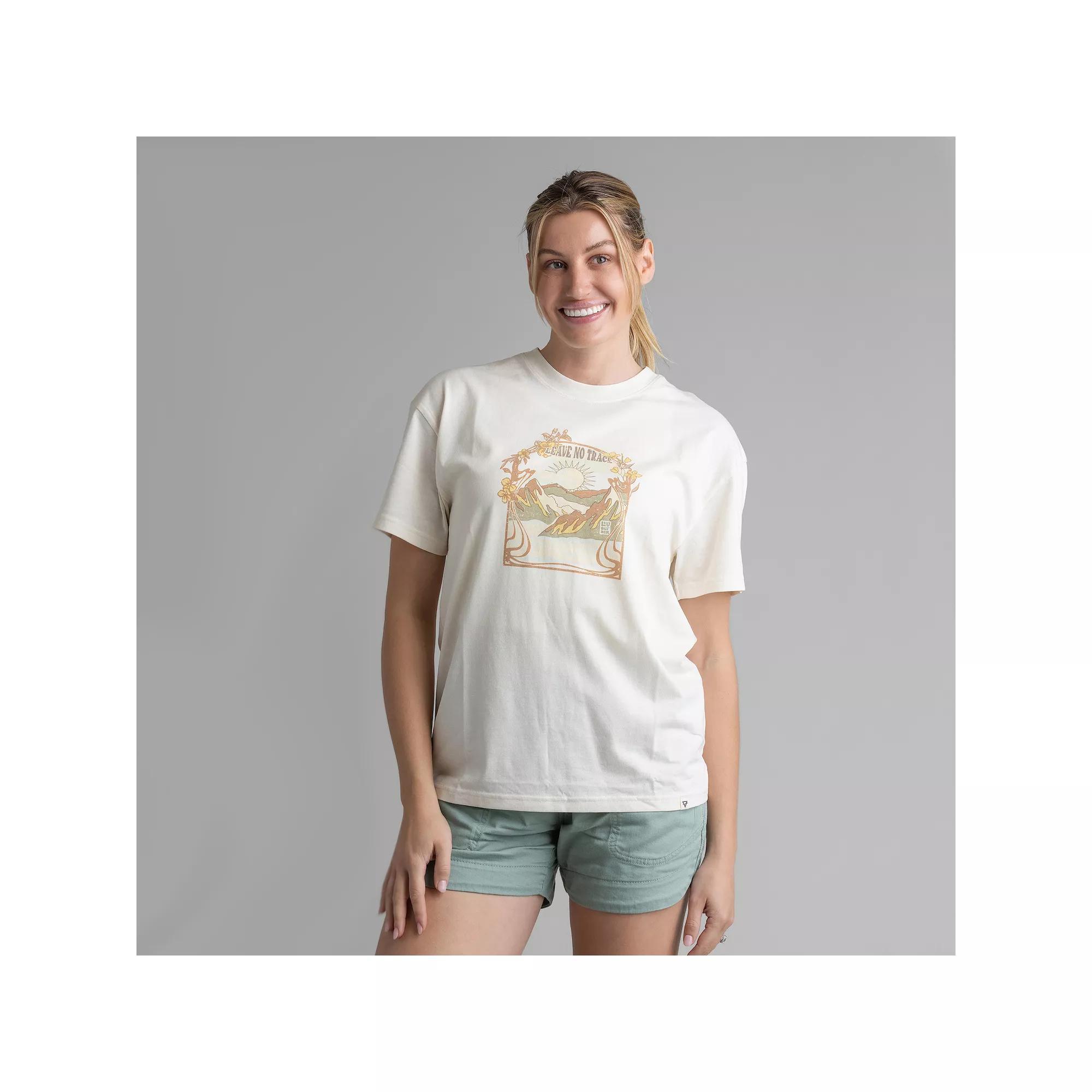 Women's LIV Outdoor Graphic Tee, Size: XL, Brown Product Image