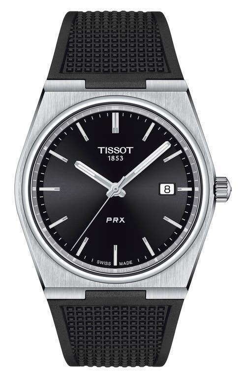 Tissot Mens Prx Automatic Stainless Steel Tonneau Bracelet Watch Product Image