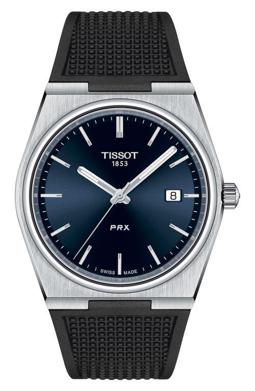 Tissot Mens Prx Automatic Stainless Steel Tonneau Bracelet Watch Product Image