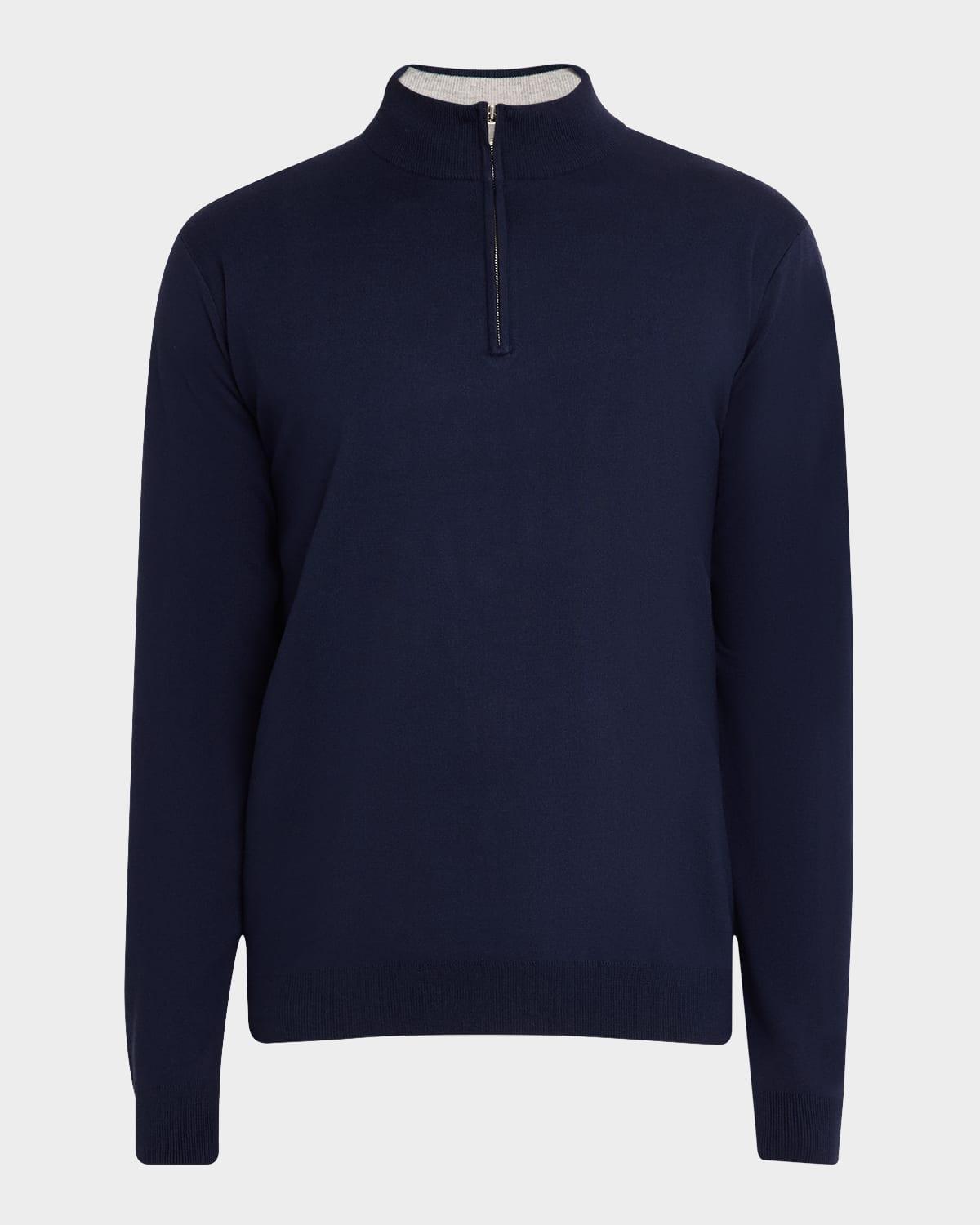 Mens Coolspun Quarter-Zip Sweater Product Image