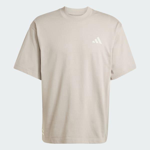 adidas Mercedes - AMG Petronas Formula One Team Premium Sweat Tee Putty Beige M Mens Product Image