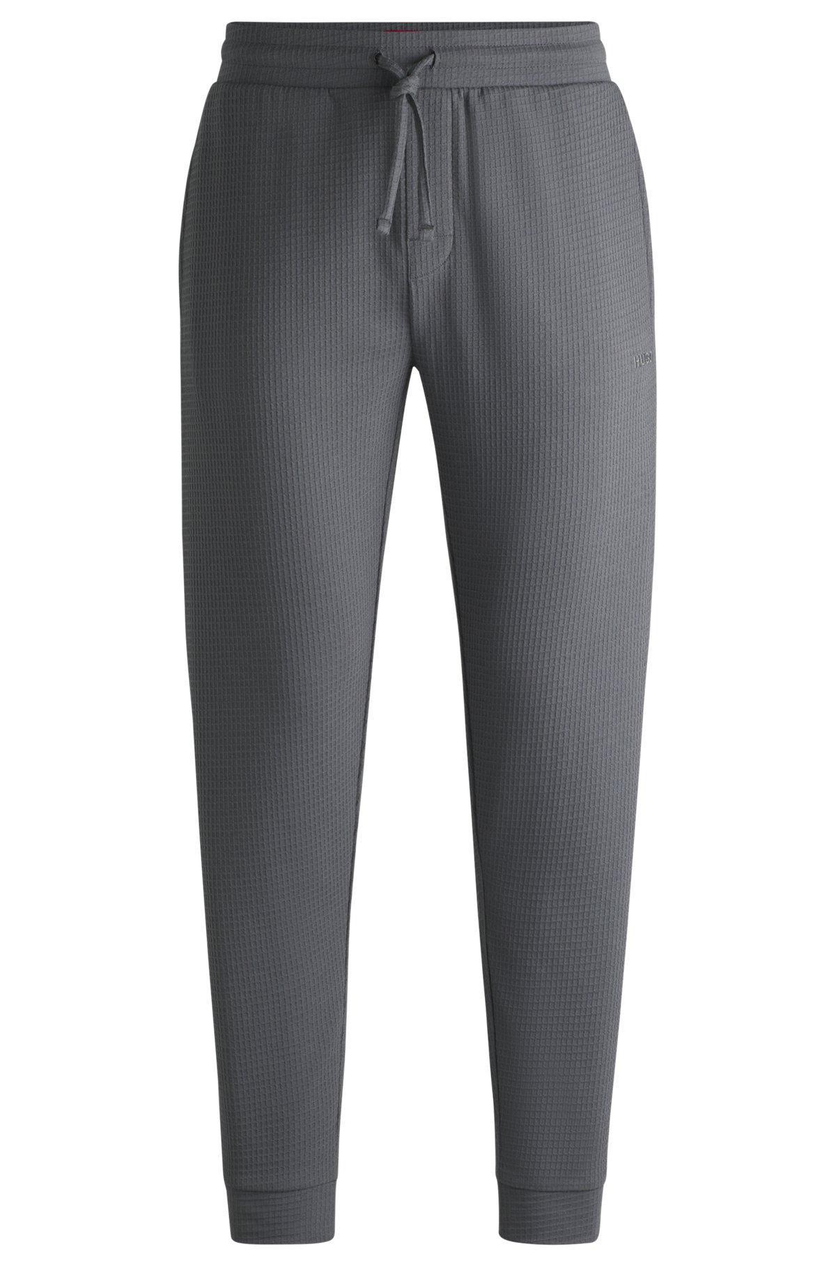 Cotton pajama bottoms with embroidered logo Product Image