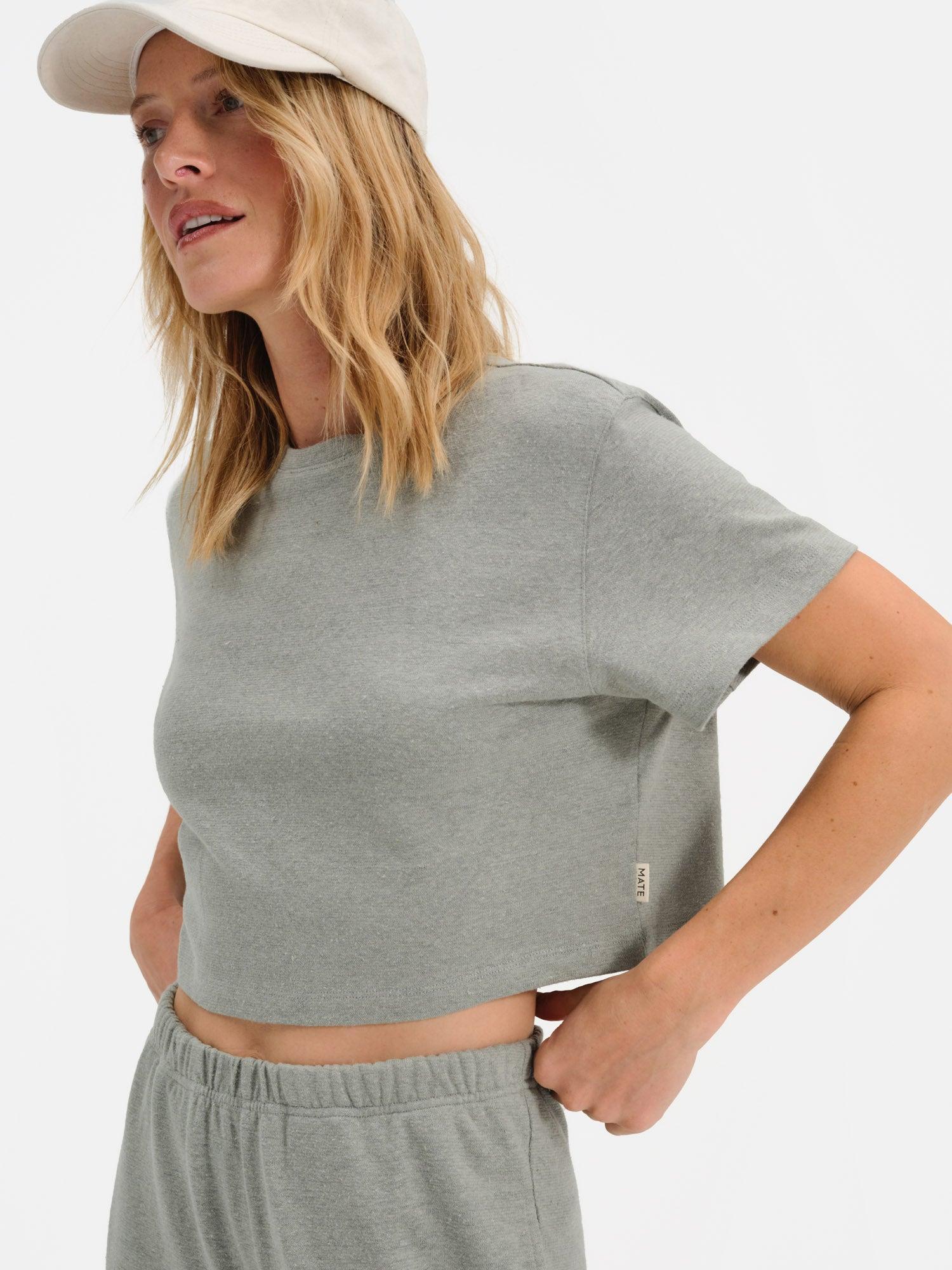 Regenerative Hemp Relaxed Crop Tee Female Product Image