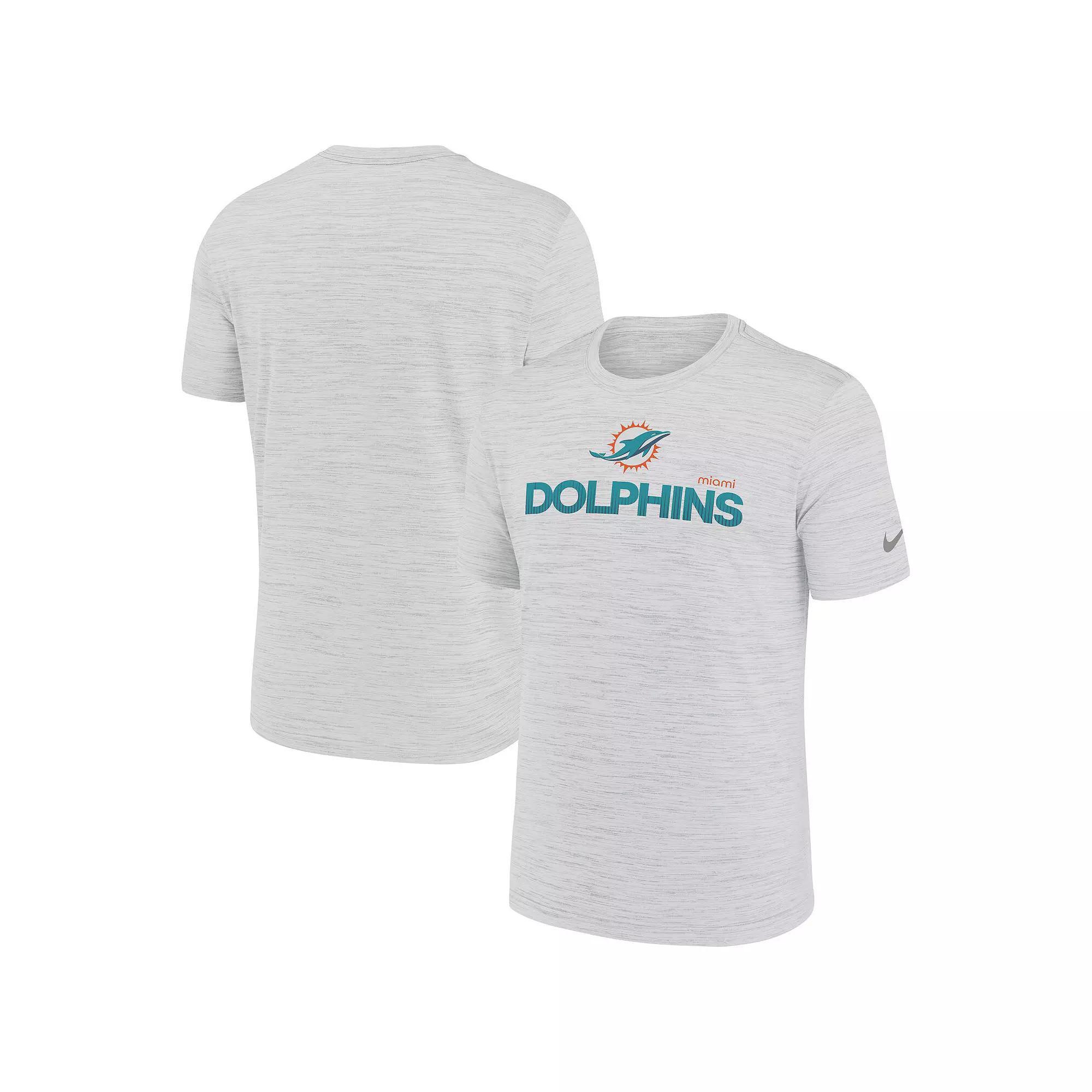 Men's Nike White Miami Dolphins Blitz Velocity Modern Performance T-Shirt, Size: 2XL Product Image