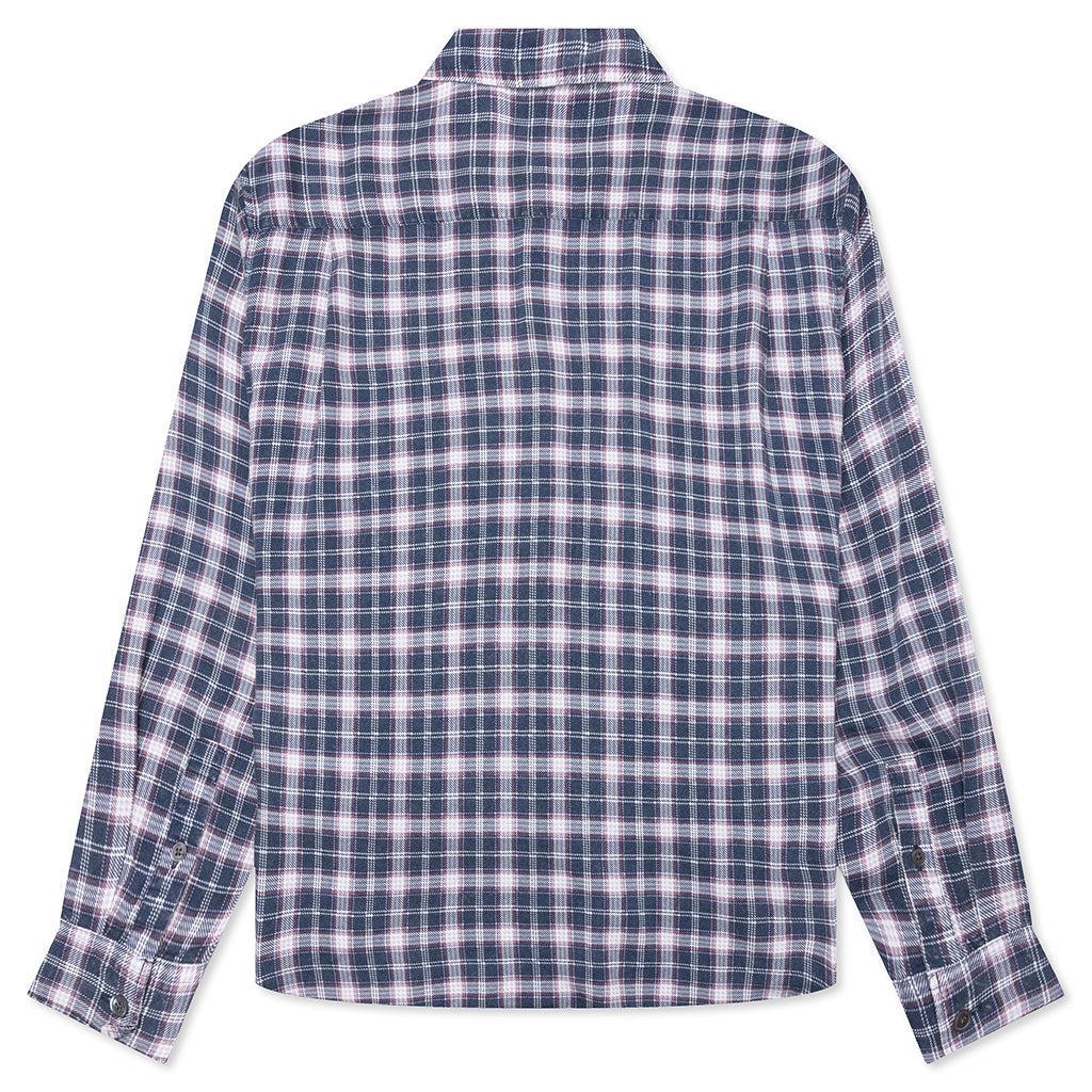 Matthew Plaid Shirt - Navy Male Product Image