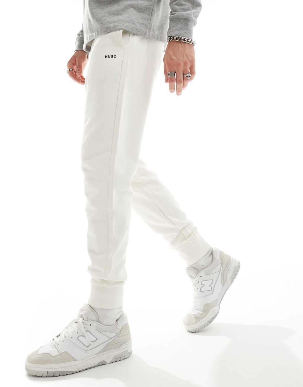 HUGO RED sweatpants in white Product Image