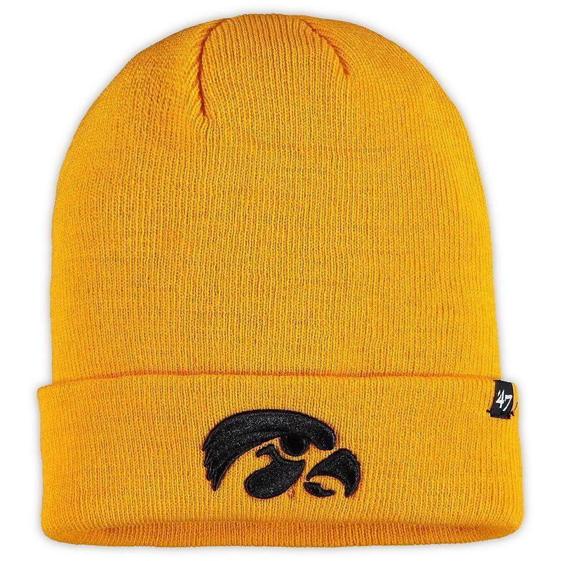 Mens 47 Iowa Hawkeyes Raised Cuffed Knit Hat Product Image