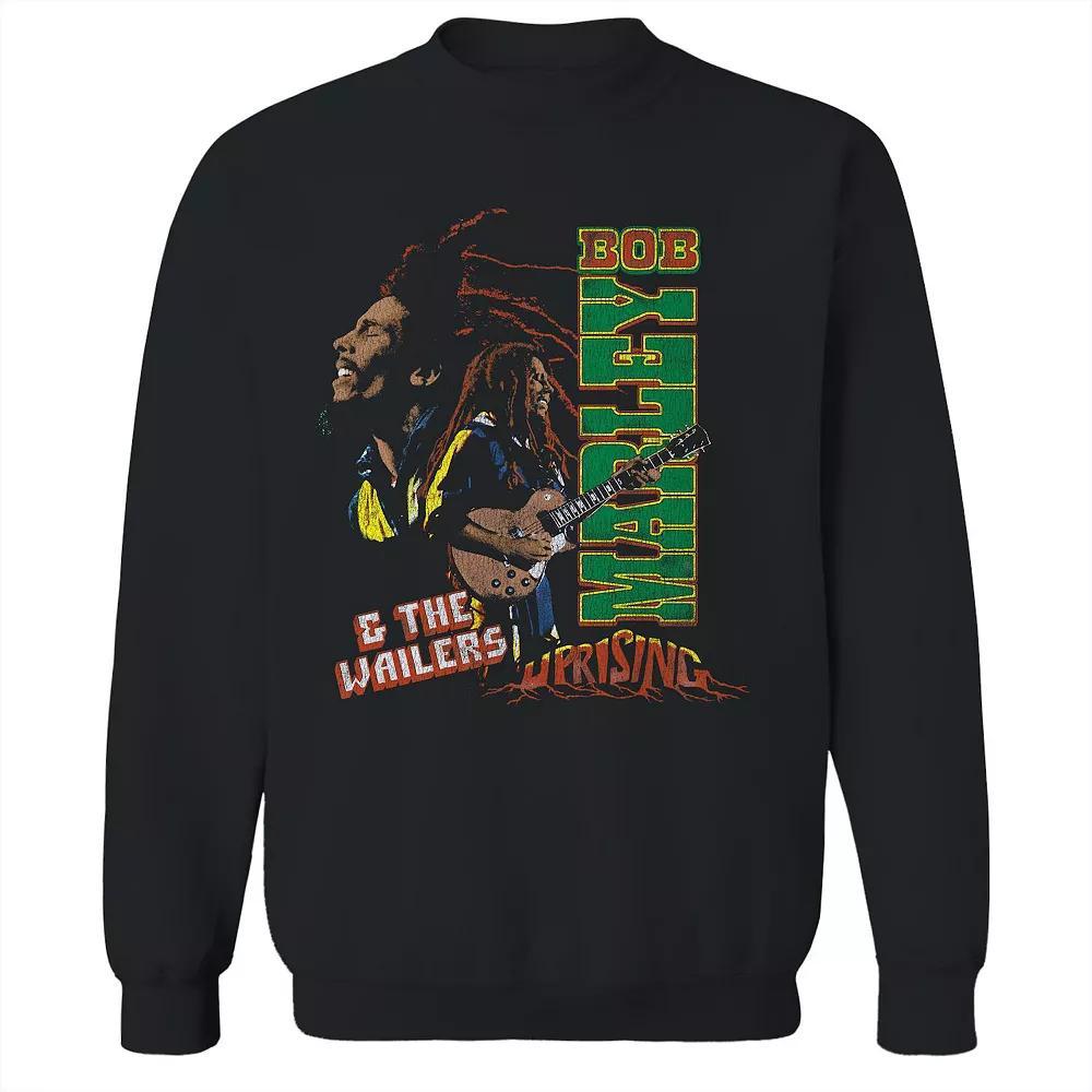 Junior's Bob Marley Uprising Smoking Graphic Fleece Sweatshirt, Women's, Size: Small, Black Product Image