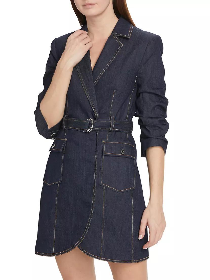 Jenessa Denim Blazer Minidress Product Image