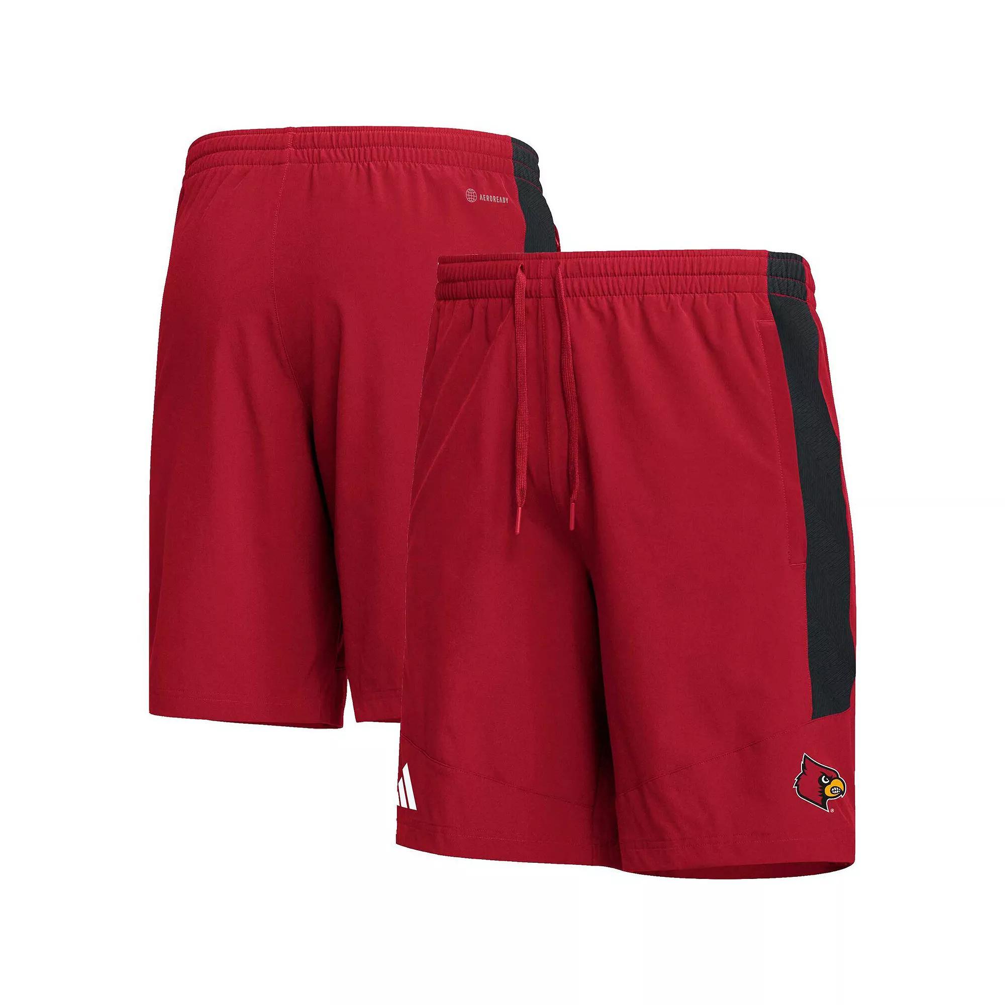 Men's adidas Red Louisville Cardinals AEROREADY Shorts, Size: Medium Product Image