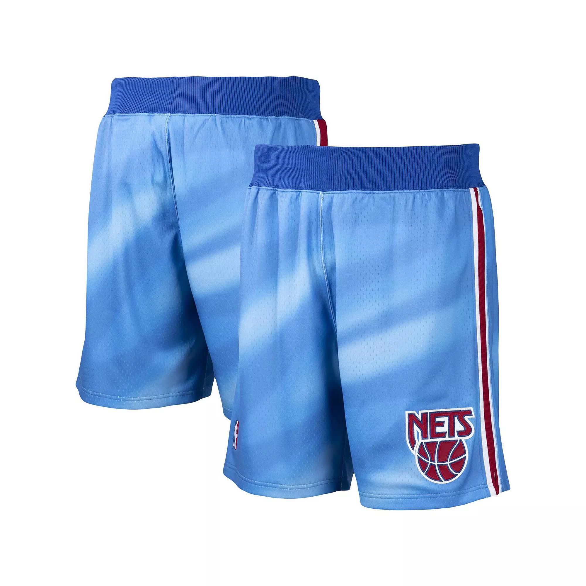 Men's Mitchell & Ness Blue New Jersey Nets 1990/91 Hardwood Classics Authentic Shorts, Size: Medium, Nba Blue Product Image