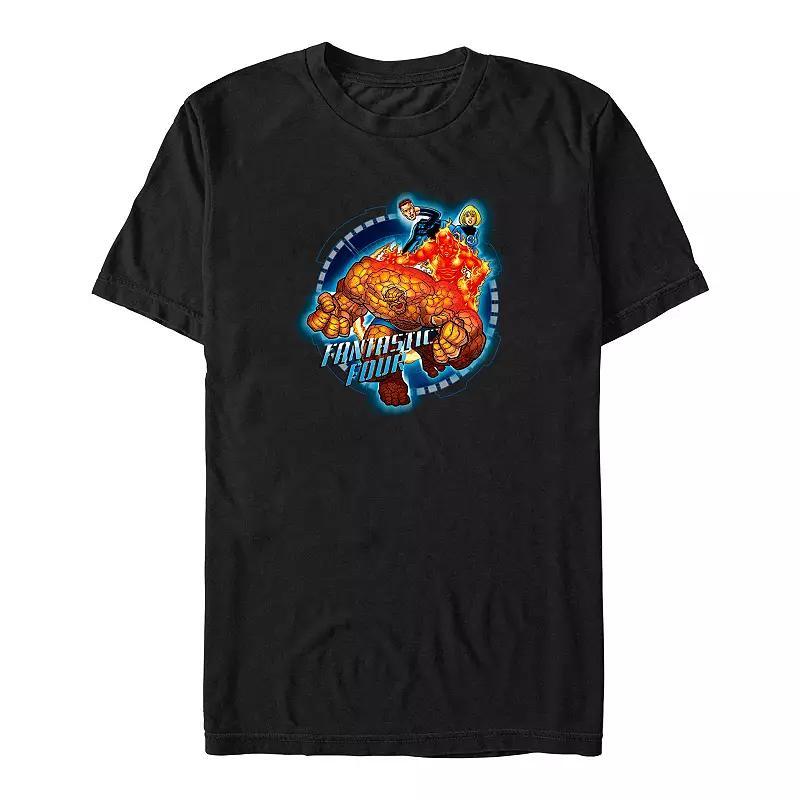 Big & Tall Marvel Fantastic Four Always Ready Graphic Tee, Men's, Size: Large Tall, Black Product Image