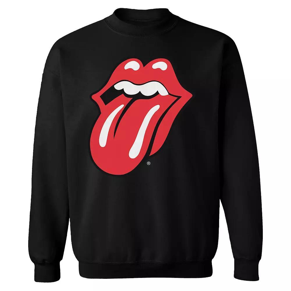 Men's Rolling Stones Tongue Classic Sweatshirt, Size: Large, Black Product Image