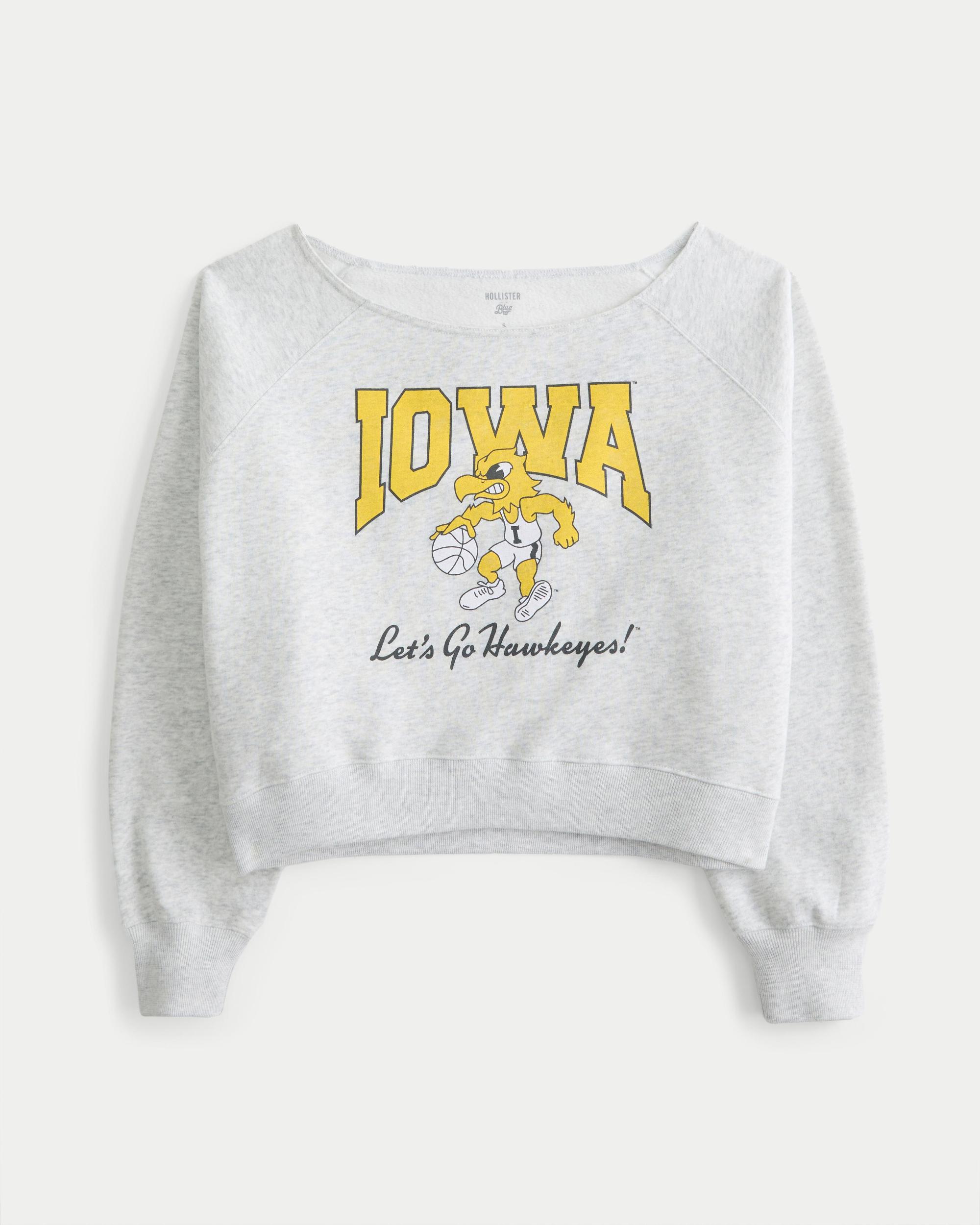 Easy Off-the-Shoulder NYC Graphic Sweatshirt Product Image