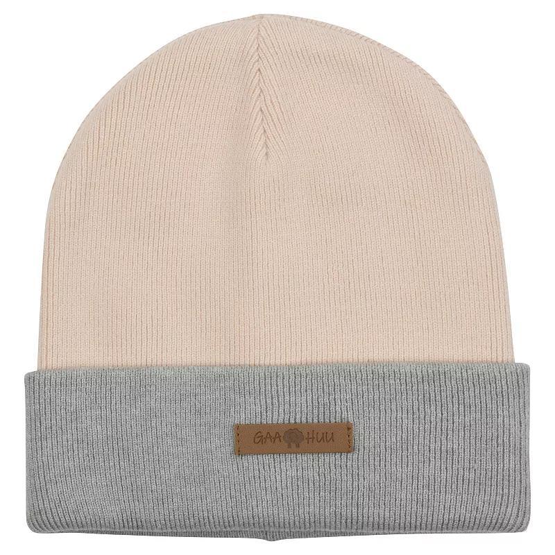 Women's GaaHuu® Super Soft Reversible Cuff Beanie Hat, Gray Black Product Image