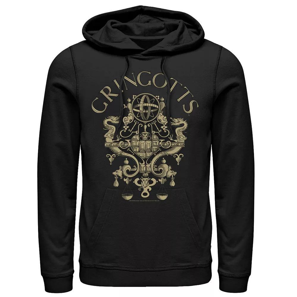 Men's Harry Potter Gringotts Logo Hoodie, Size: 3XL, Black Product Image