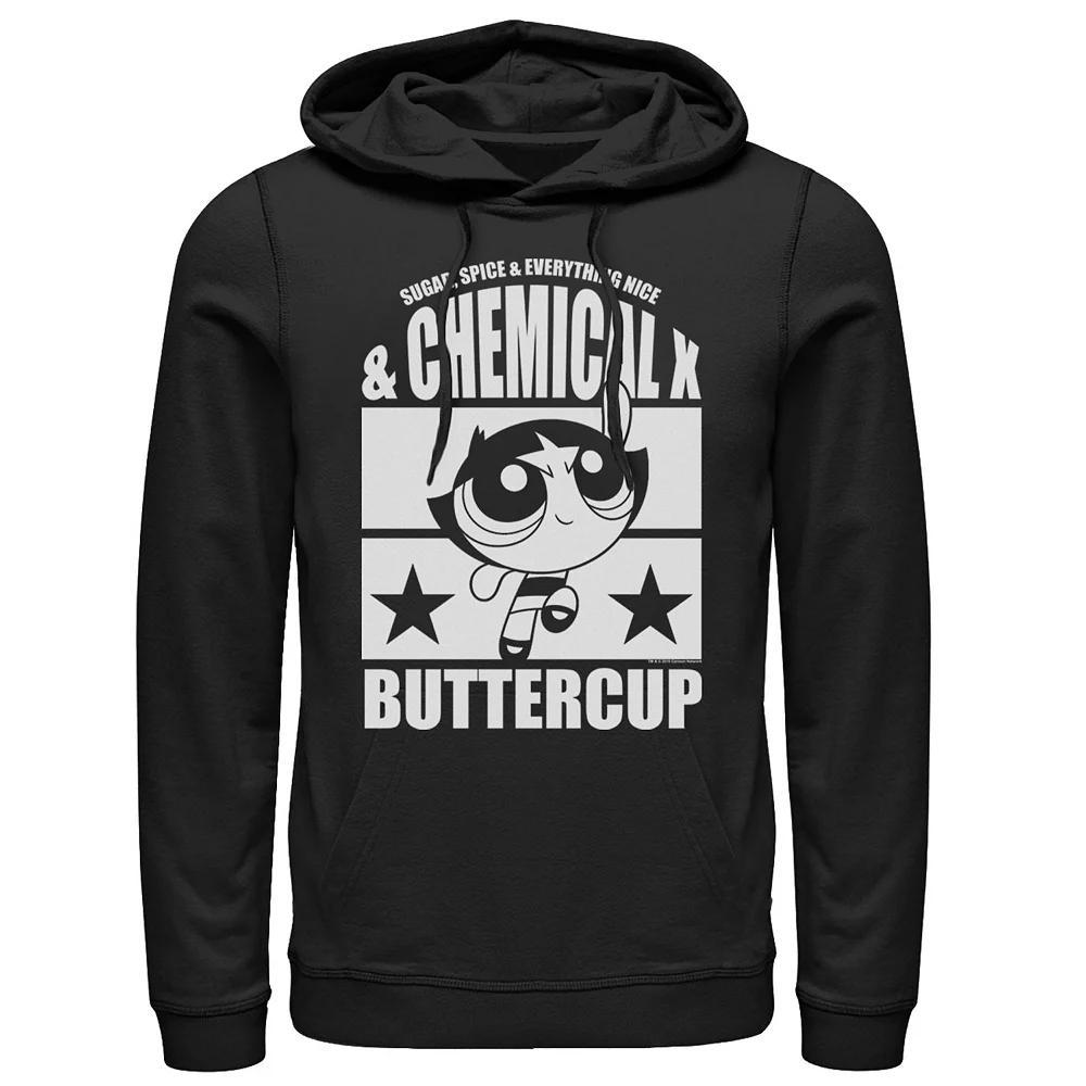 Men's Cartoon Network Powerpuff Girls Buttercup Chemical X Hoodie, Size: Large, Black Product Image