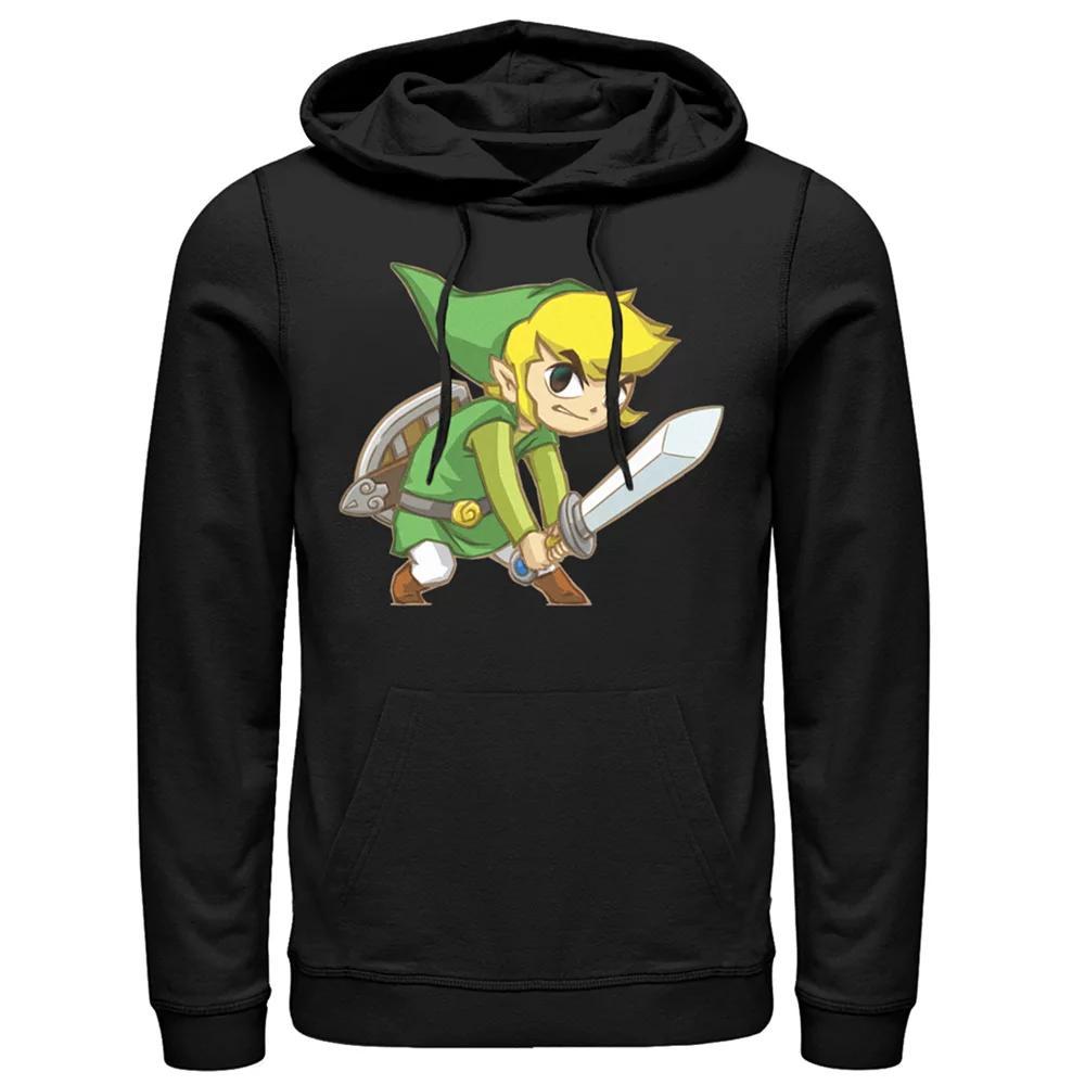 Men's Nintendo Big Link Hoodie, Size: XXL, Black Product Image