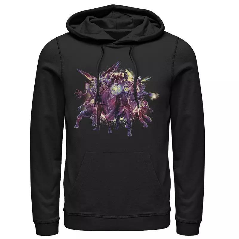 Men's Star Wars The Mandalorian Entourage Graphic Hoodie, Size: XL, Blue Product Image