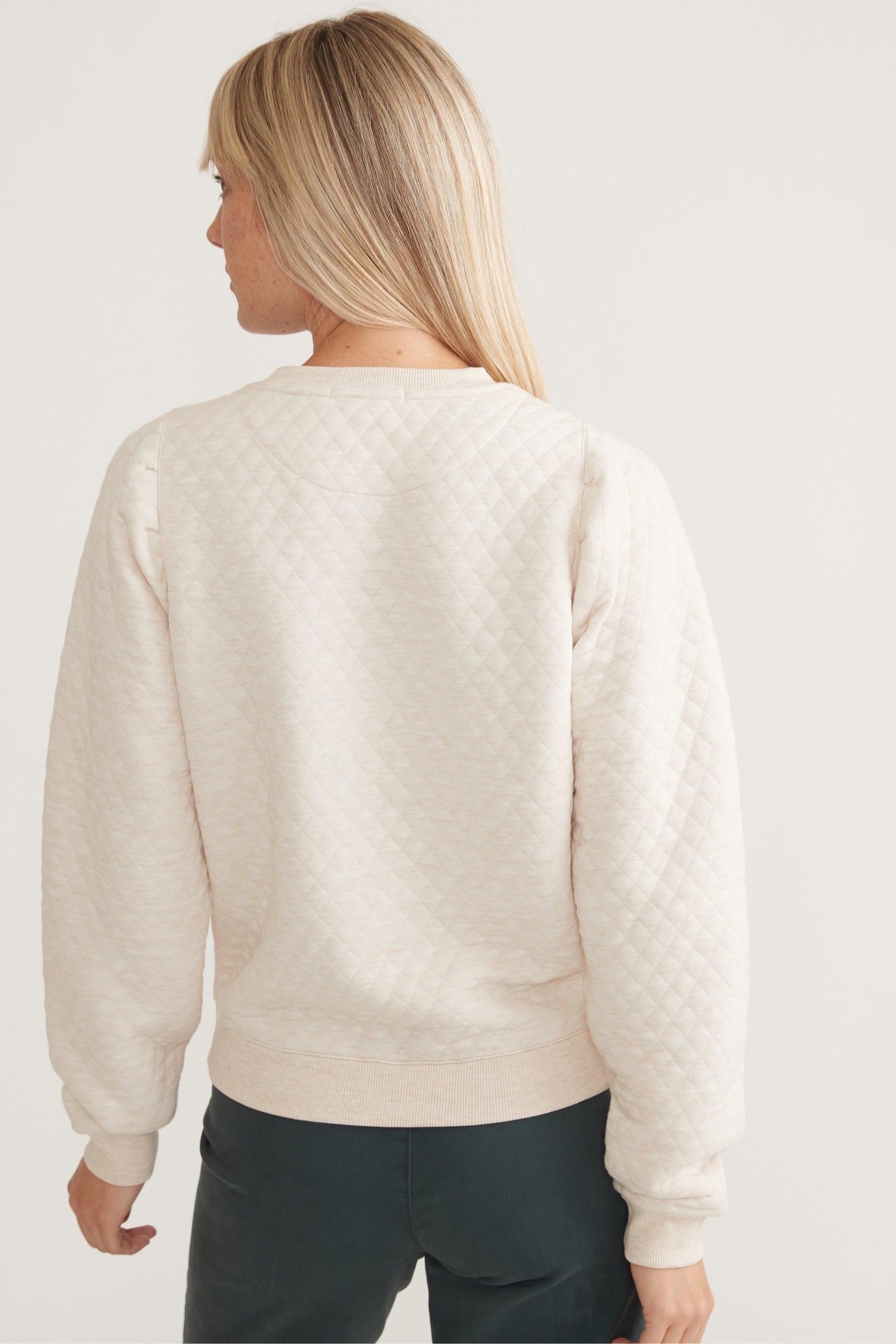 Corbet Quilted Puff Sleeve Crewneck Product Image