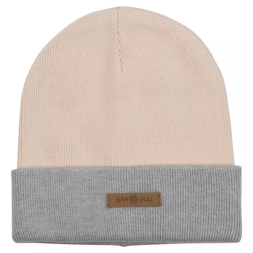Women's GaaHuu® Super Soft Reversible Cuff Beanie Hat, Gray Black Product Image