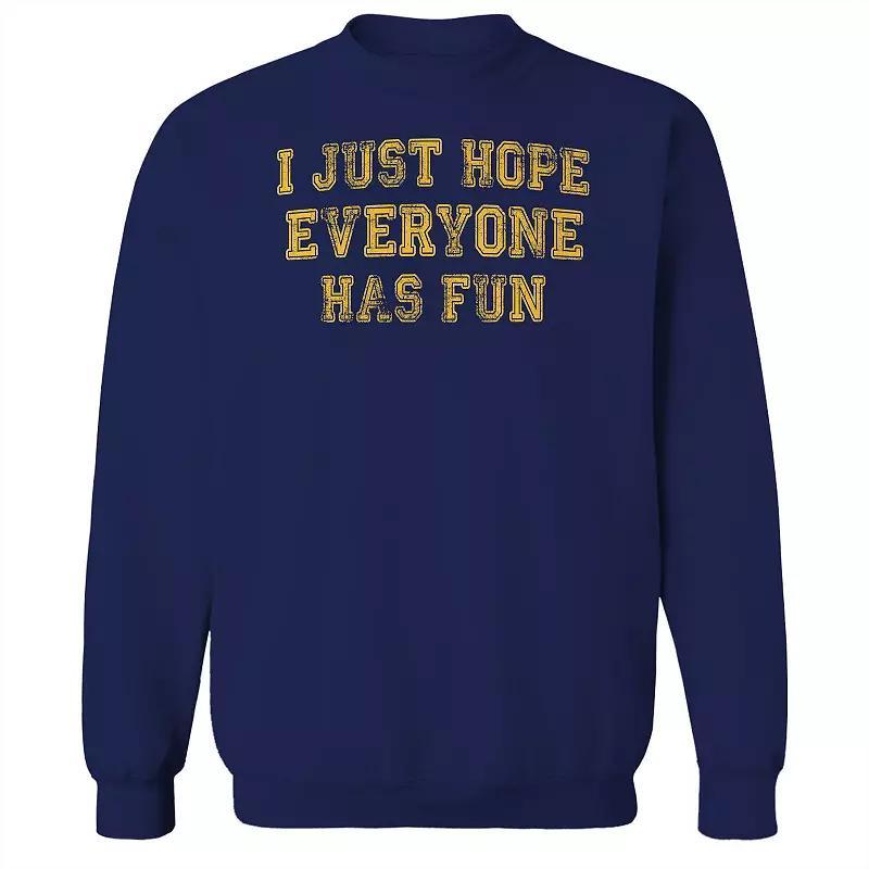 Men's Duke & Sons Hope Everyone Has Fun Graphic Sweatshirt, Size: Medium, Gray Green Product Image