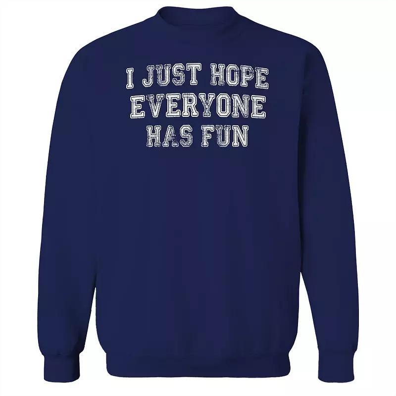 Men's Duke & Sons Hope Everyone Has Fun Graphic Sweatshirt, Size: Medium, Gray Green Product Image