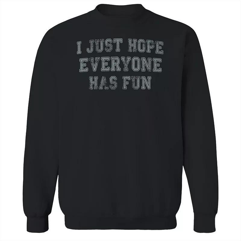 Men's Duke & Sons Hope Everyone Has Fun Graphic Sweatshirt, Size: Medium, Gray Green Product Image