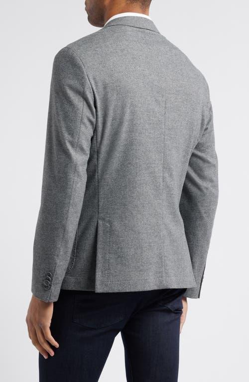 HUGO BOSS Boss Hanry Tech Flannel Performance Sport Coat In Silver Product Image