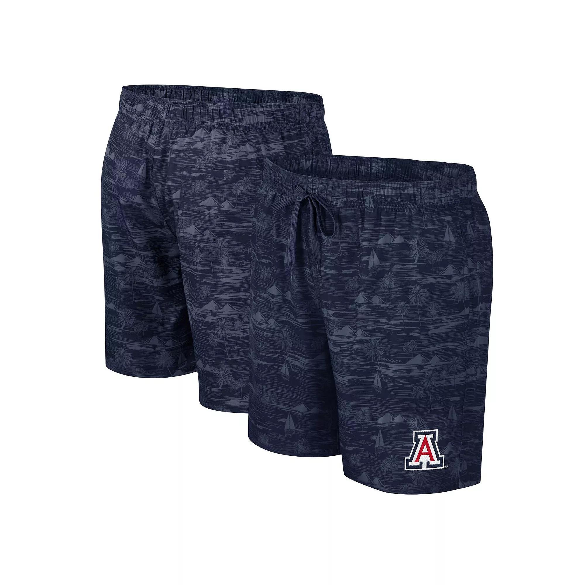Men's Colosseum Black Appalachian State Mountaineers Ozark Swim Shorts, Size: 2XL, App Black Product Image