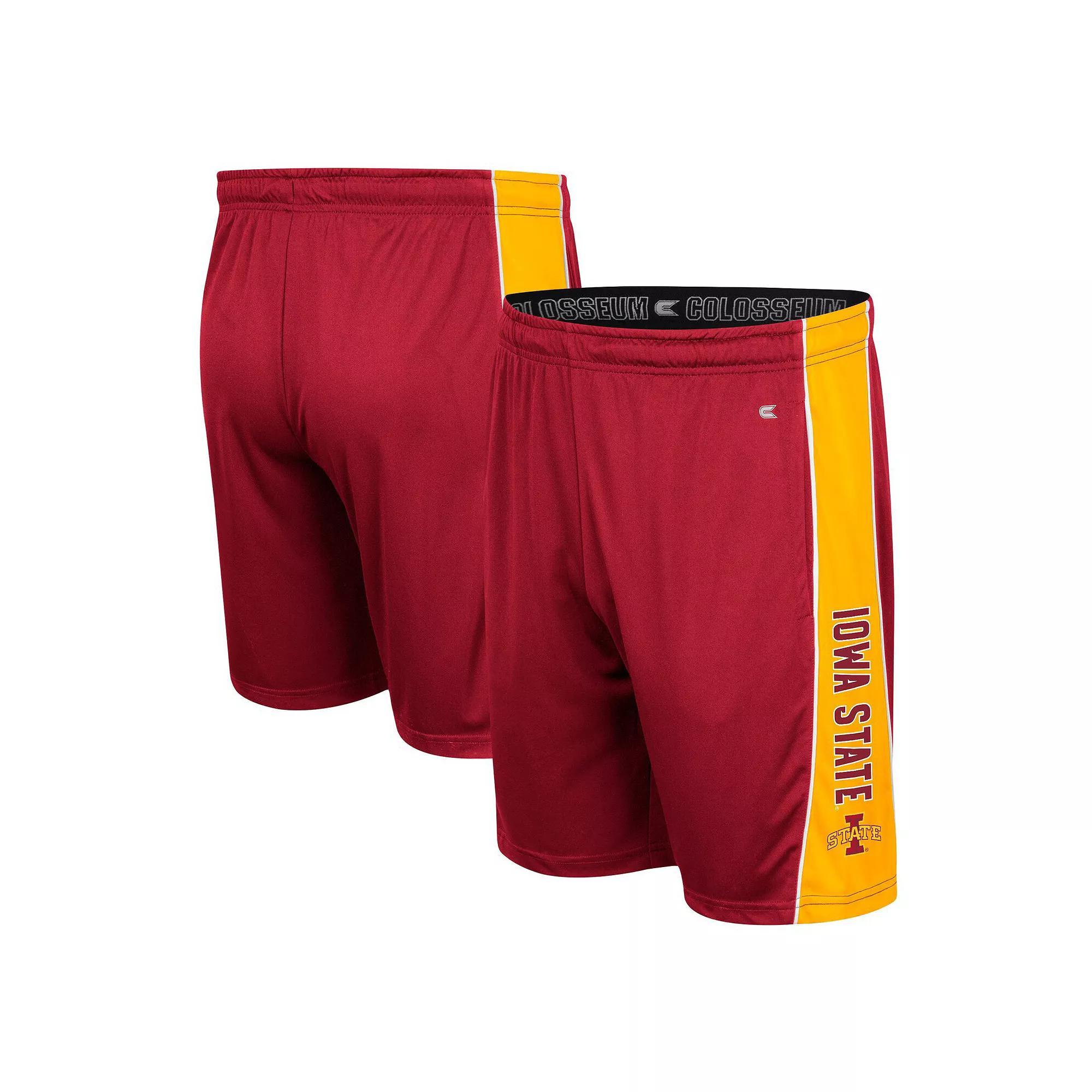 Men's Colosseum Cardinal Iowa State Cyclones Panel Shorts, Size: 2XL, Red Product Image