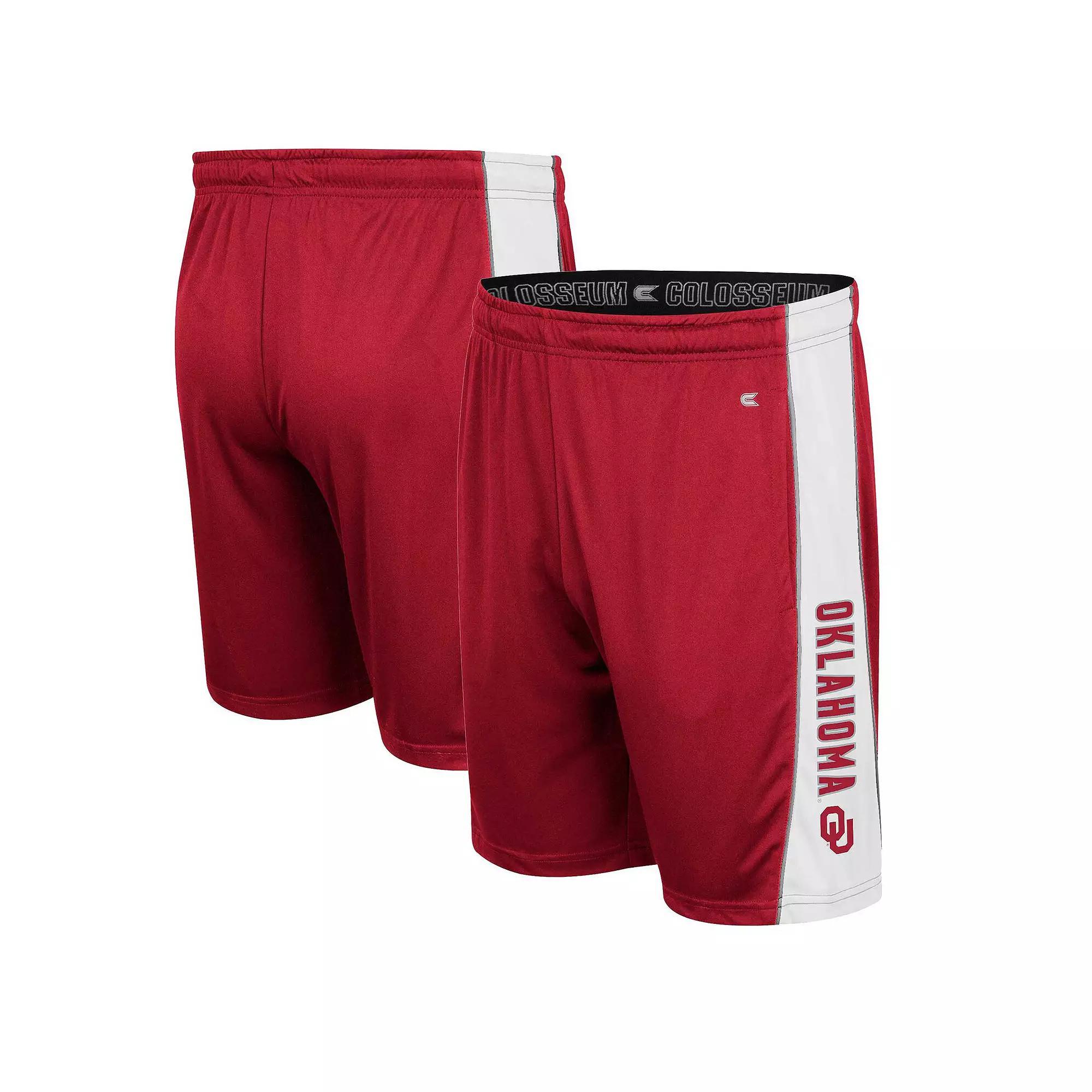 Men's Colosseum Crimson Oklahoma Sooners Panel Shorts, Size: Large, Red Product Image