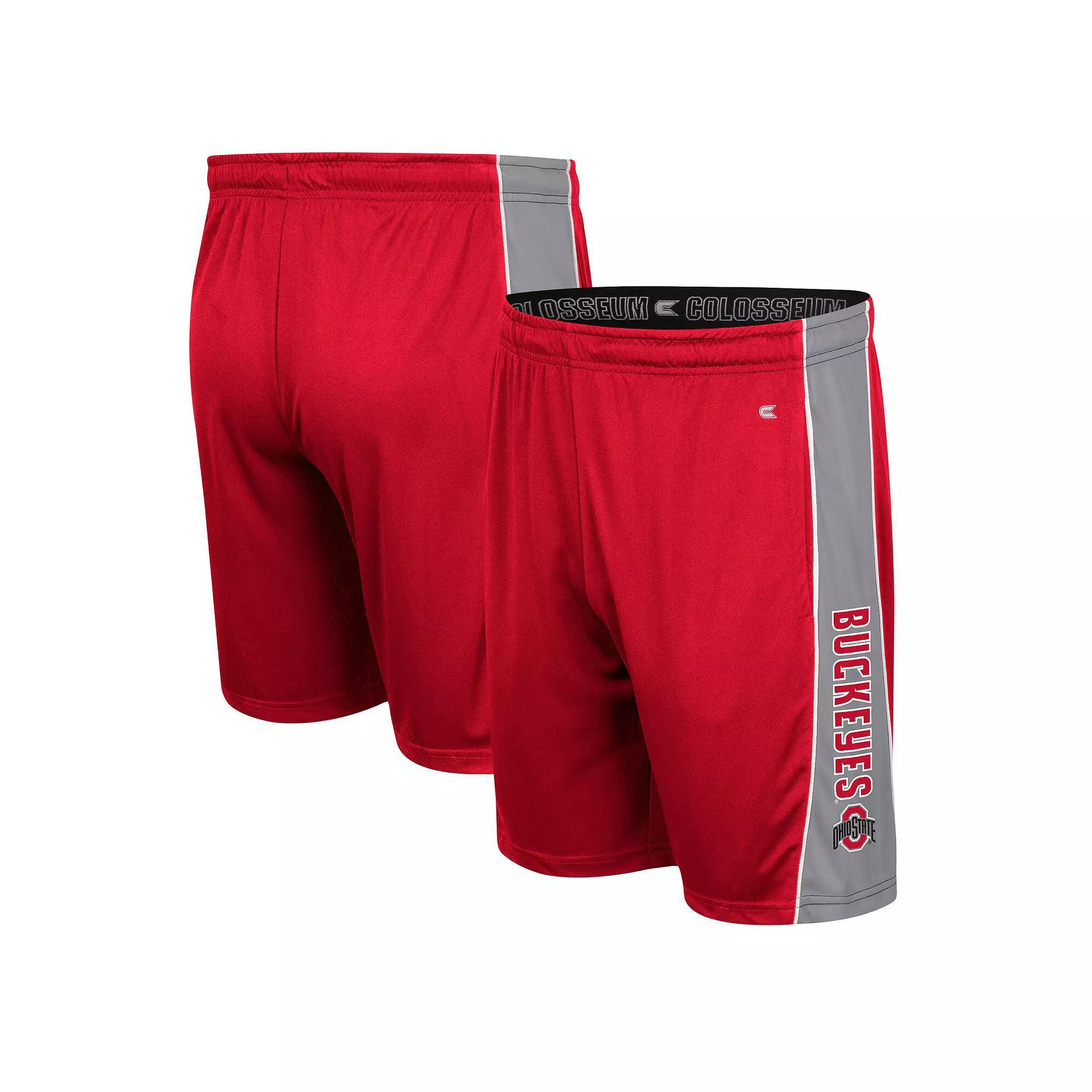 Men's Colosseum Scarlet Ohio State Buckeyes Panel Shorts, Size: Medium, Red Product Image