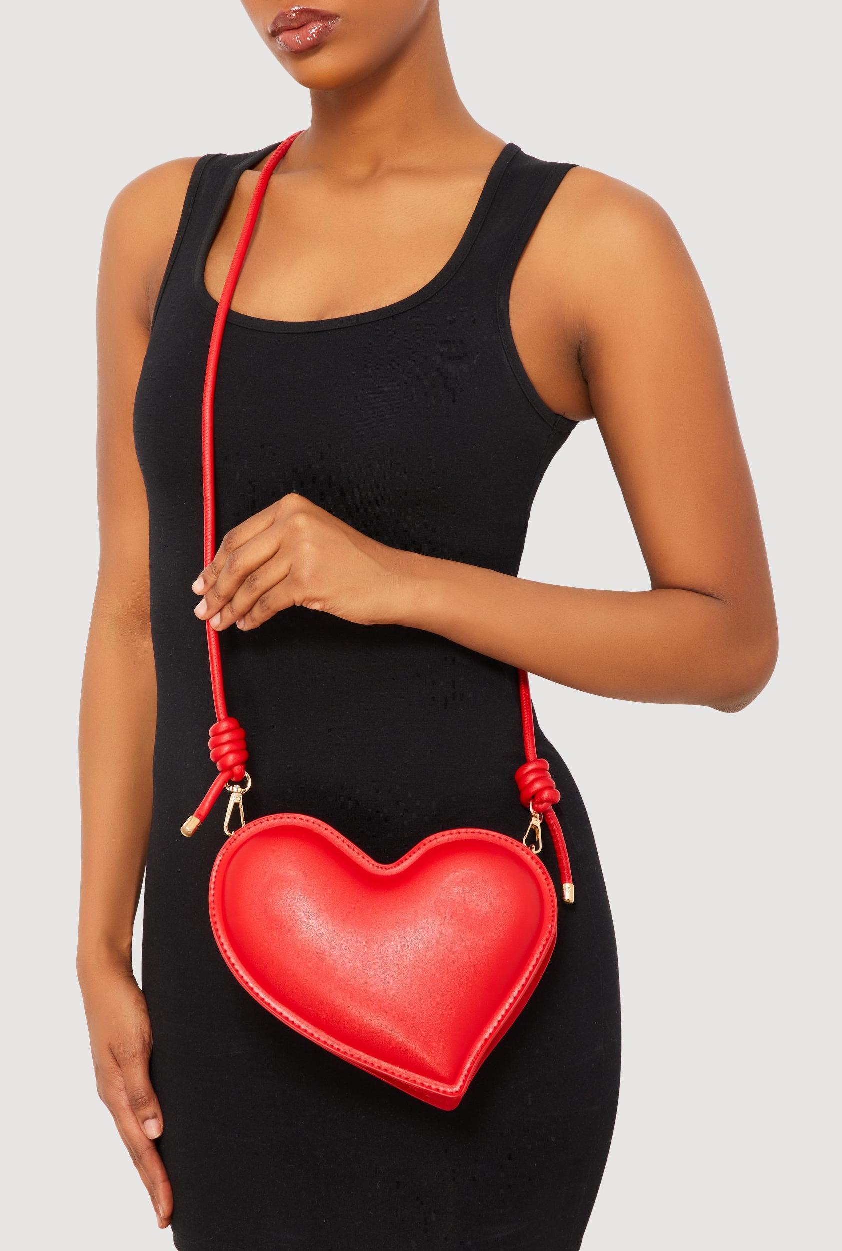 3D Heart Crossbody Handbag Female Product Image