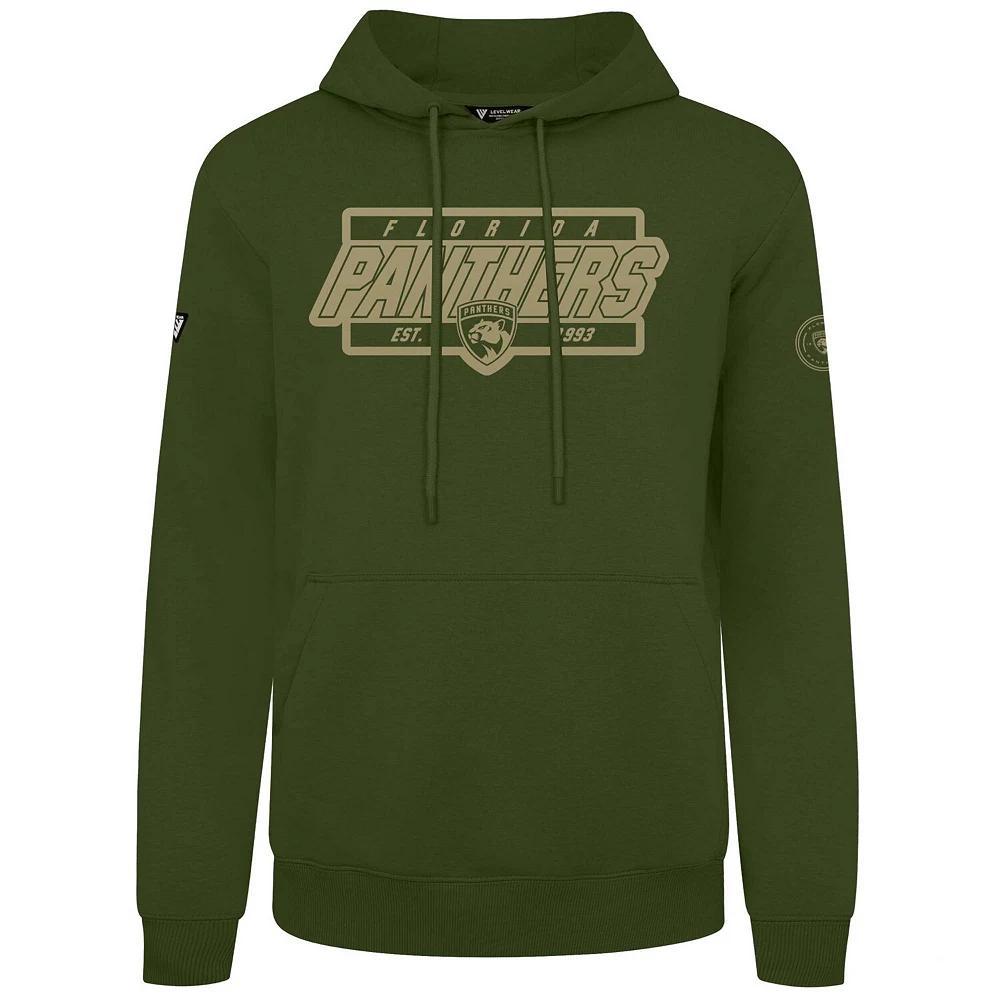 Men's Levelwear Olive Florida Panthers Podium Pullover Hoodie, Size: 2XL, Pnt Team Product Image