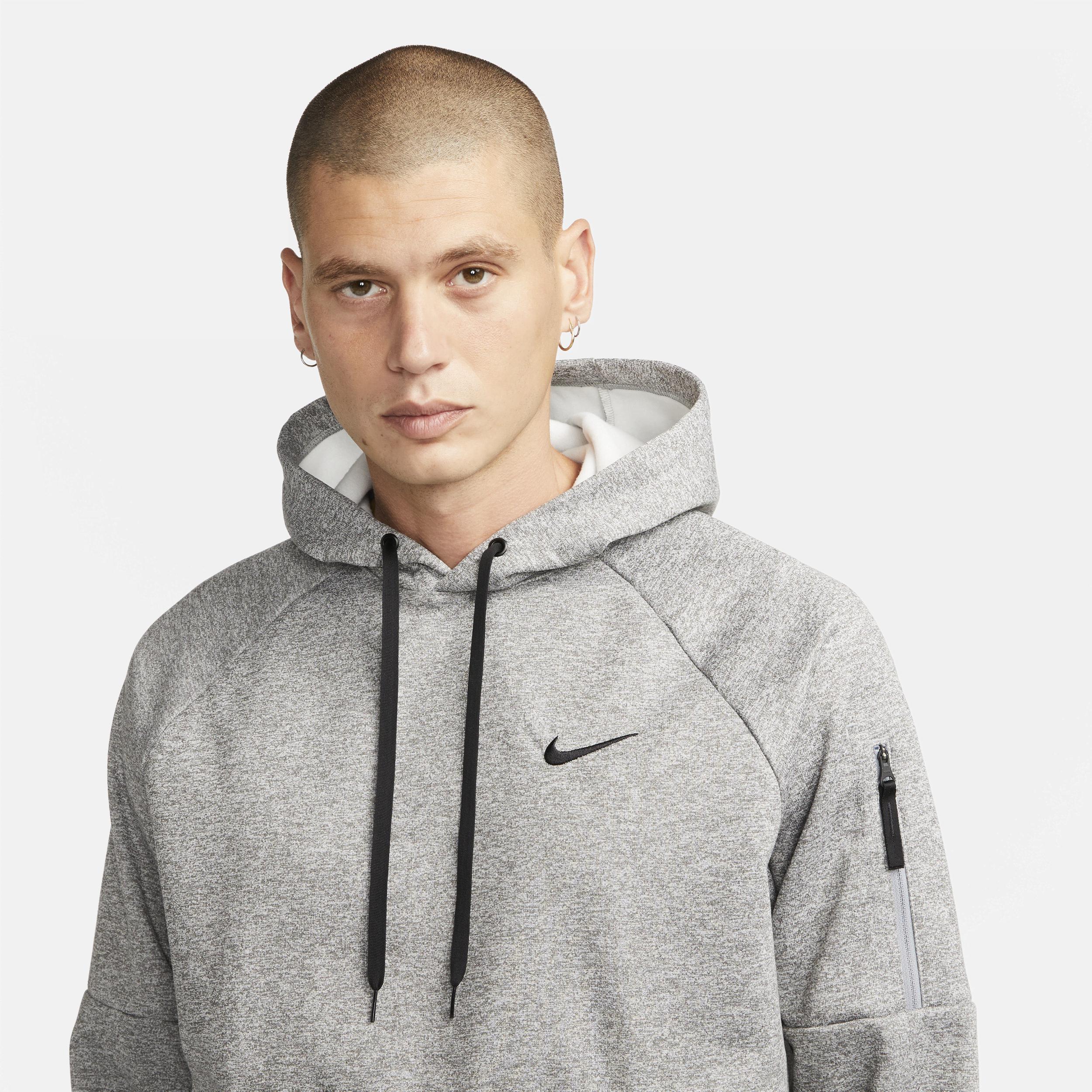 Big & Tall Nike Therma-FIT Pullover Fitness Hoodie, Men's, Size: 3XL Tall, Dark Gray Grey Product Image
