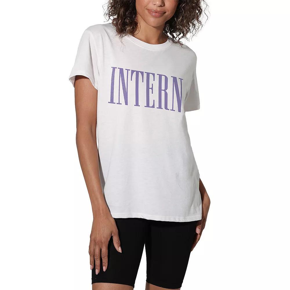 Women's Suburban Riot Intern Relaxed Fit Tee, Girl's, Size: XS, White Product Image