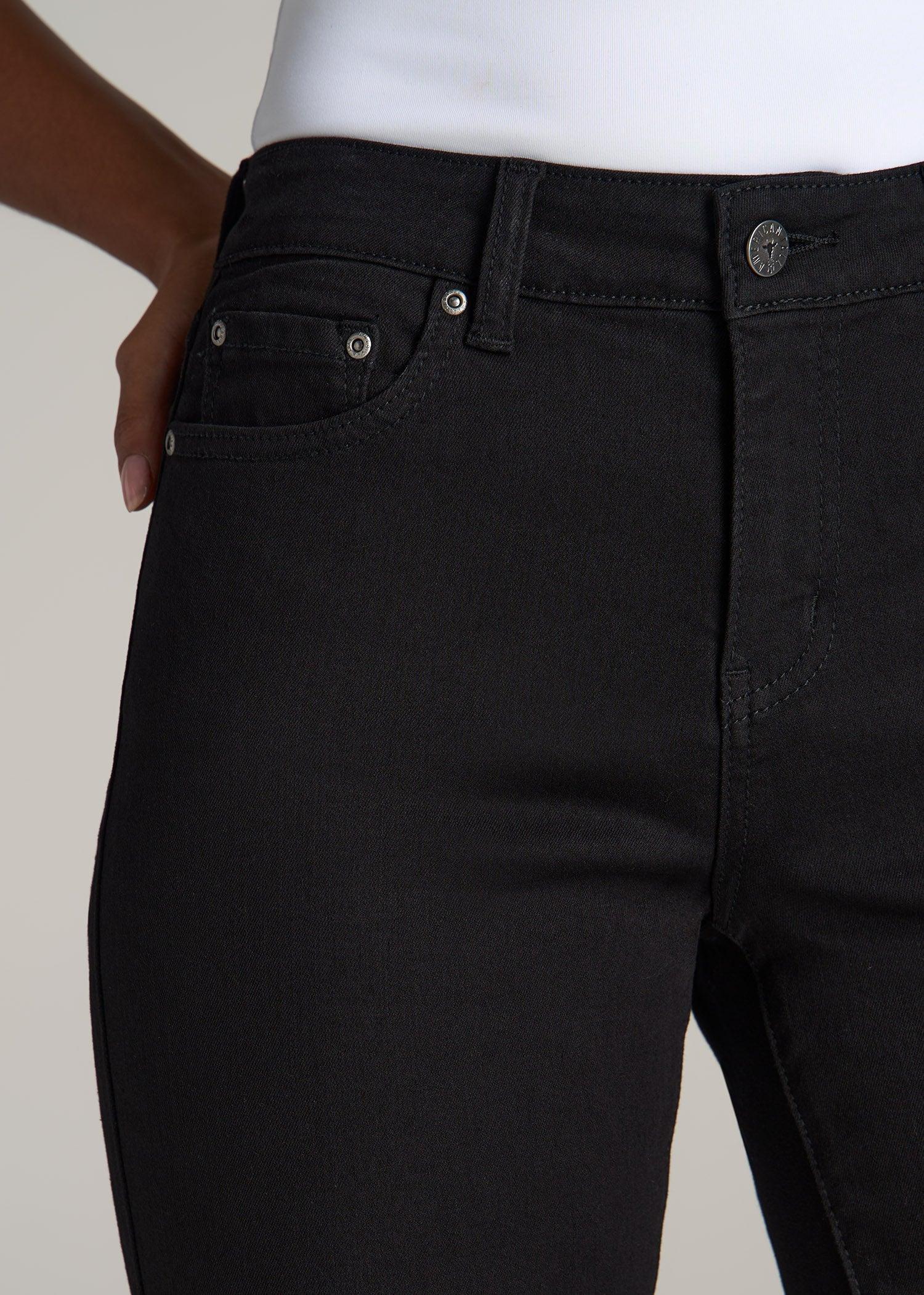 Sarah MID RISE SKINNY Tall Women's Jean in Black Product Image