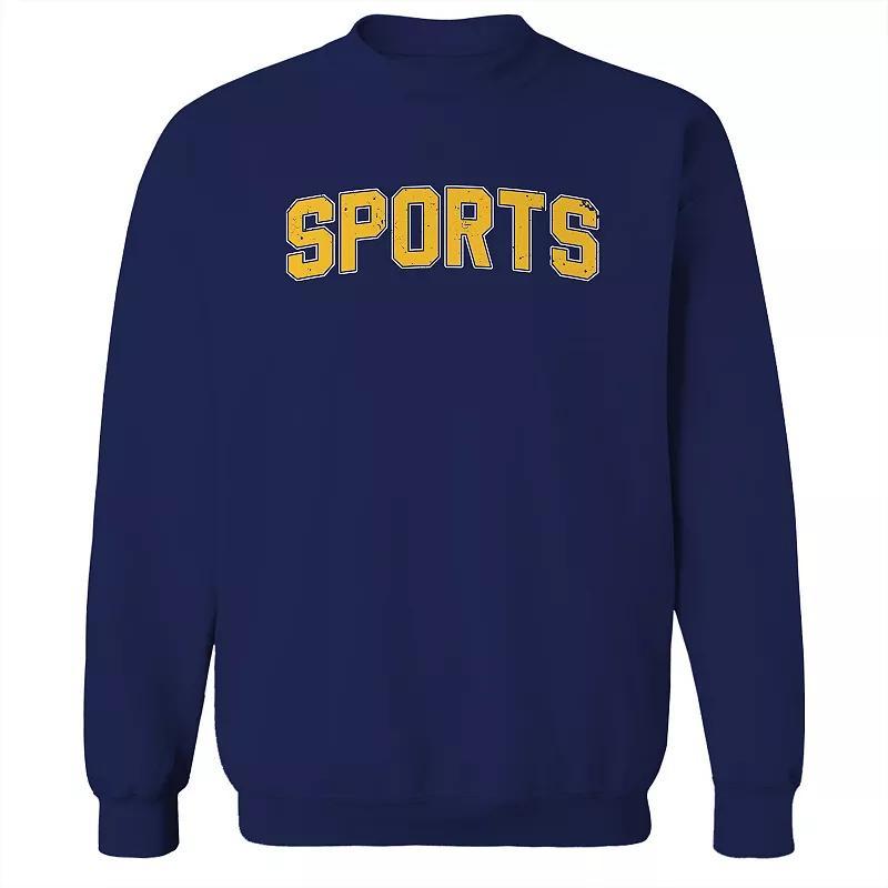 Men's Duke & Sons Sports Graphic Sweatshirt, Size: XL, Black Yellow Product Image