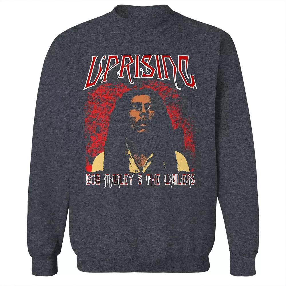 Junior's Bob Marley Bob And The Wailers Graphic Fleece Sweatshirt, Women's, Size: Large, Dark Grey Product Image