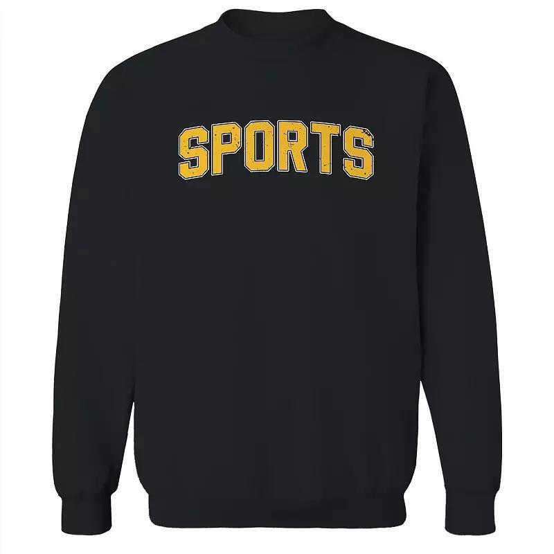Men's Duke & Sons Sports Graphic Sweatshirt, Size: XL, Black Yellow Product Image