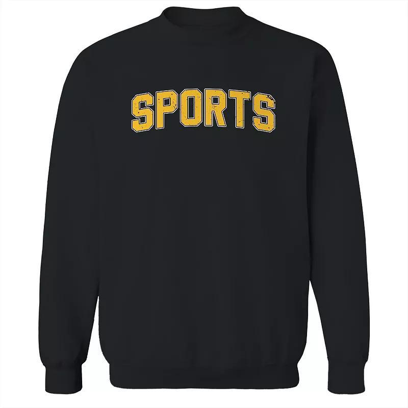 Men's Duke & Sons Sports Graphic Sweatshirt, Size: XL, Black Yellow Product Image