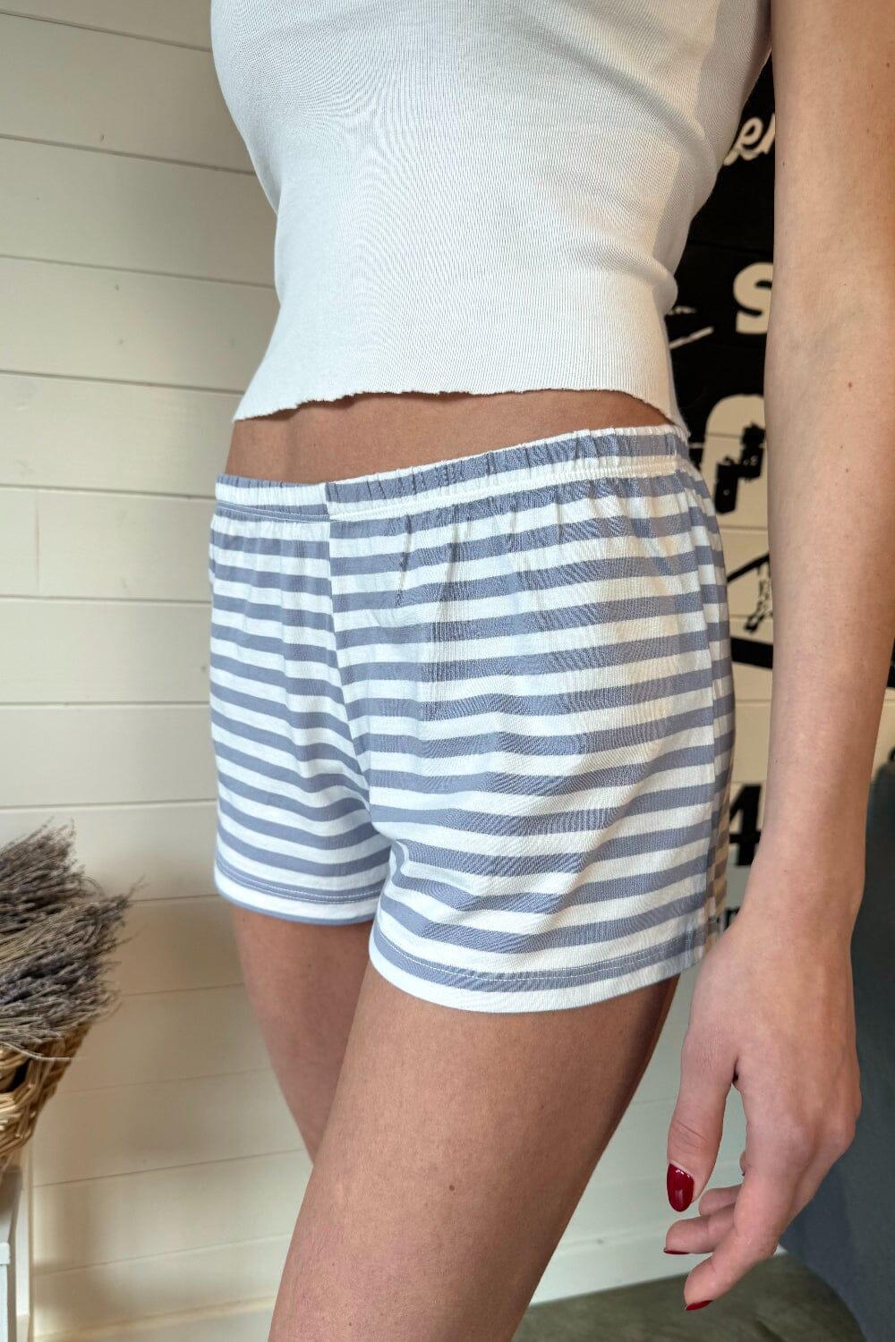 Emery Striped Sweatshorts Product Image