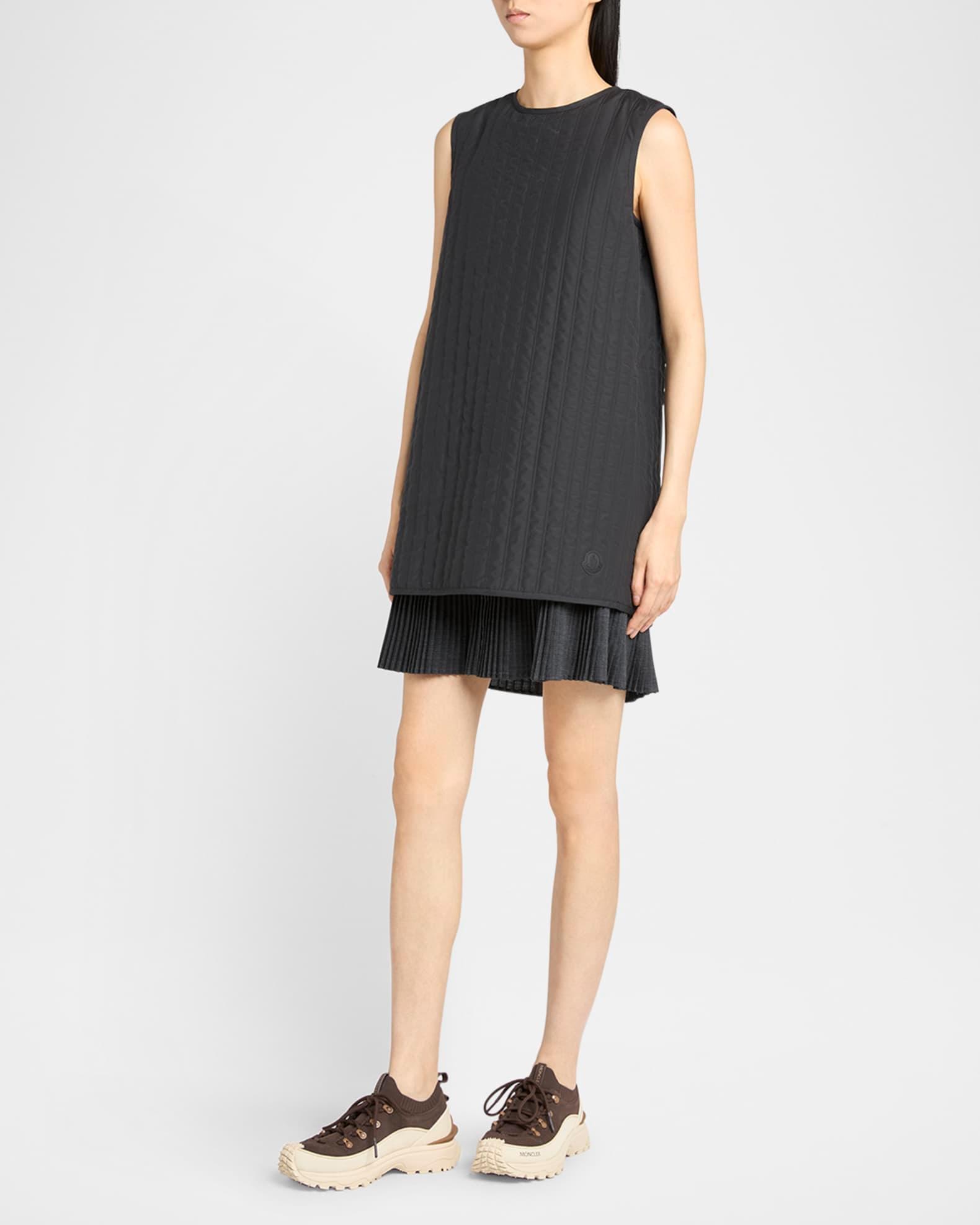 Quilted Sleeveless Shift Dress  Product Image